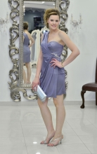 Βραδυνό φόρεμα ελαστικό μεταλλιζέ ζέρσεϊ